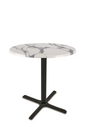 Wharton All-Season Outdoor Table with White Marble Top