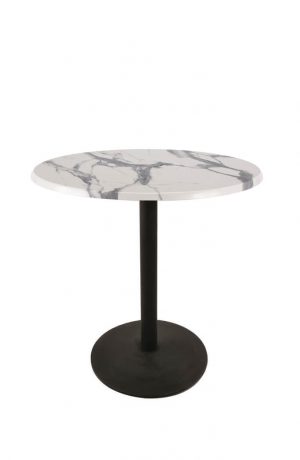 Wharton All-Season Outdoor Table with White Marble Top