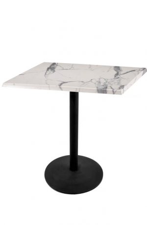 Wharton All-Season Outdoor Table with White Marble Top