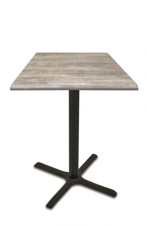 Wyatt All-Season Outdoor Table with Grey Square Top