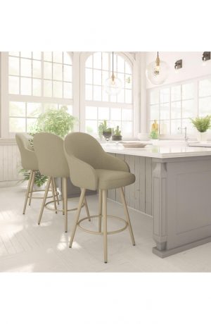 Amisco Weston Swivel Stool for Comfortable Seating