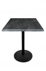 Wharton Outdoor Square Top with Black Steel