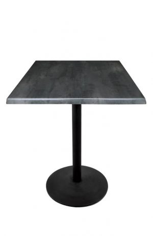 Wharton Outdoor Square Top with Black Steel