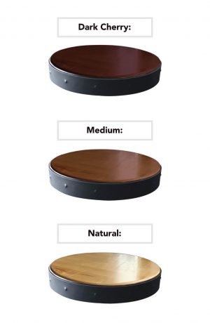 910 Adjustable Backless Bar Stool - Wood Finish Options