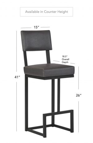 Wesley Allen's Dumas Stool in Counter Height