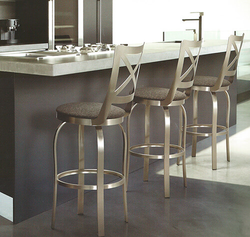 Stainless Steel Bar Stools Kitchen modern stainless steel kitchen with brushed steel stools