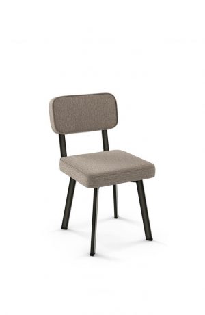Amisco Brixton Metal Dining Chair with Padded Back and Seat