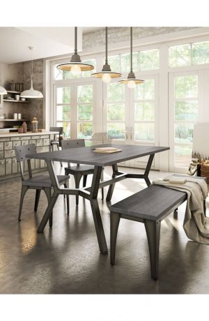 Amisco Architect Dining Chair in Industrial Dining Room