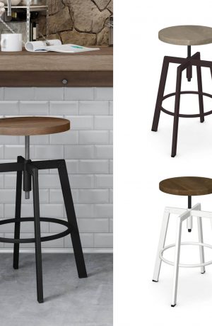 Amisco's Architect Industrial Custom Made Backless Bar Stool