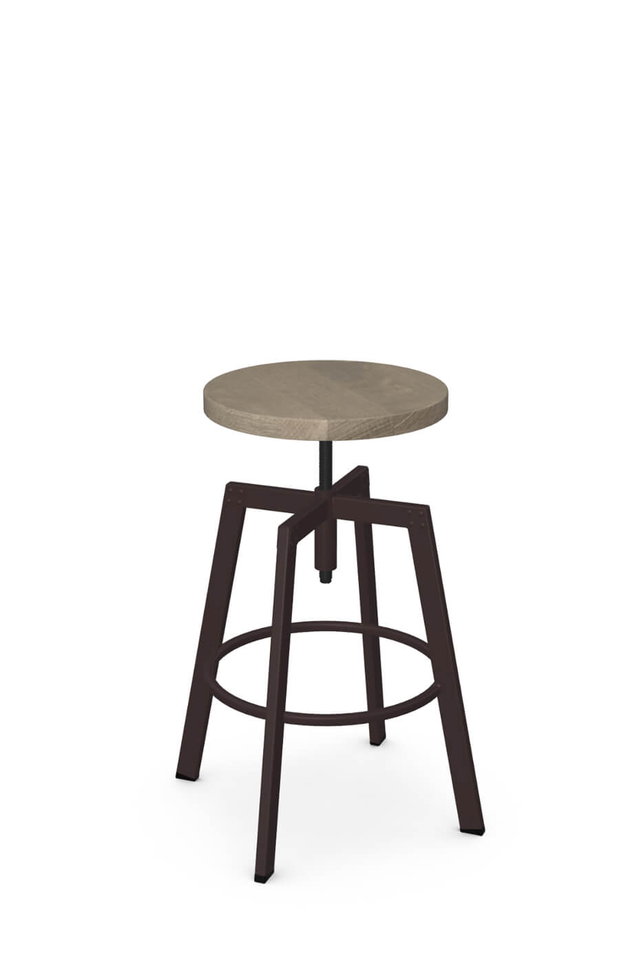 Amisco's Architect Screw Stool in Brown