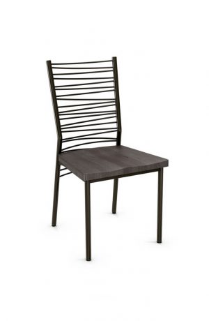 Amisco Crescent Dining Chair with Tall Back