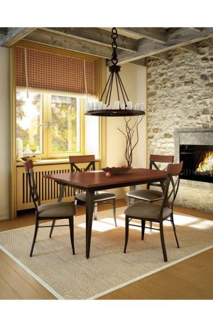 <strong>Metal Frame Finish</strong>: 52 Oxidado • <strong>Seat Covering</strong>: Discontinued • <strong>Back Wood Finish</strong>: 95 Cognac