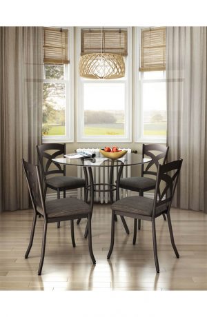 Amisco's Marcus Dining Chairs in Traditional Dining Room