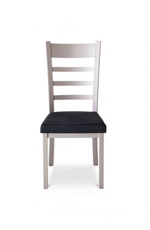 Amisco Owen Dining Chair with Metal Legs and Metal Backrest