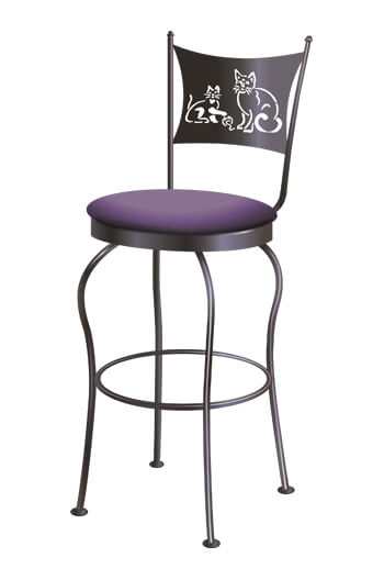 Trica S Art Collection Swivel Bar Stool, Rooster Back Bar Stools