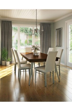 Amisco Merlot Upholstered Dining Chair in Traditional Dining Room