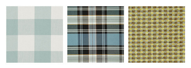 Checkered designs from online fabric store