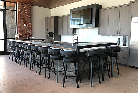 Russell Stool in Industrial Modern Kitchen