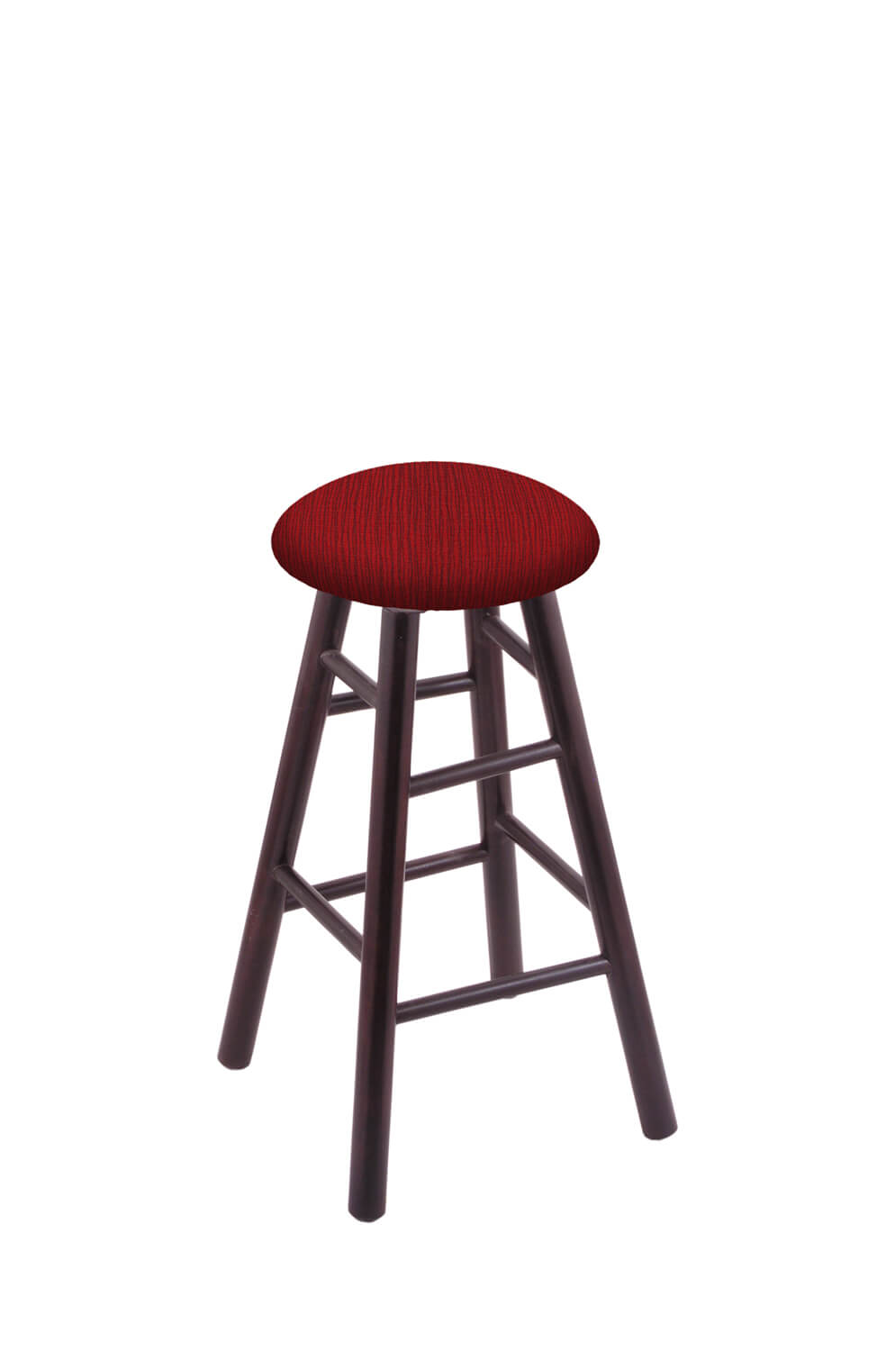 https://barstoolcomforts.com/wp-content/uploads/2017/04/holland-round-cushion-backless-swivel-stool-smooth-legs-in-dark-cherry-wood-and-graph-ruby-seat-cushion.jpg