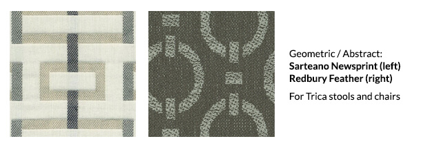 Trica Geometric Patterns for Stools & Chairs