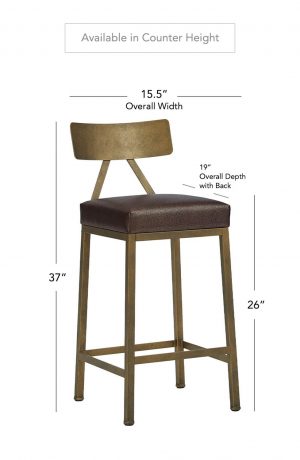 Wesley Allen's Macias Stool in Counter Height