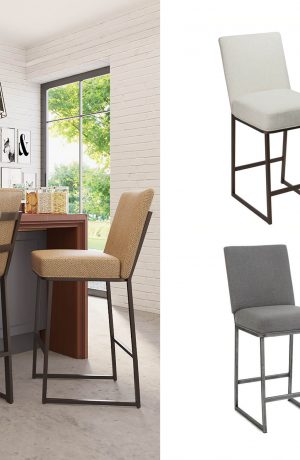 Wesley Allen's Marbury Custom Made Modern Bar Stool in a Variety of Finishes