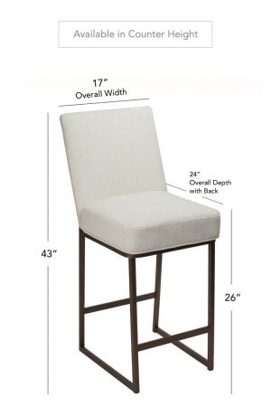 Wesley Allen's Marbury Stool in Counter Height