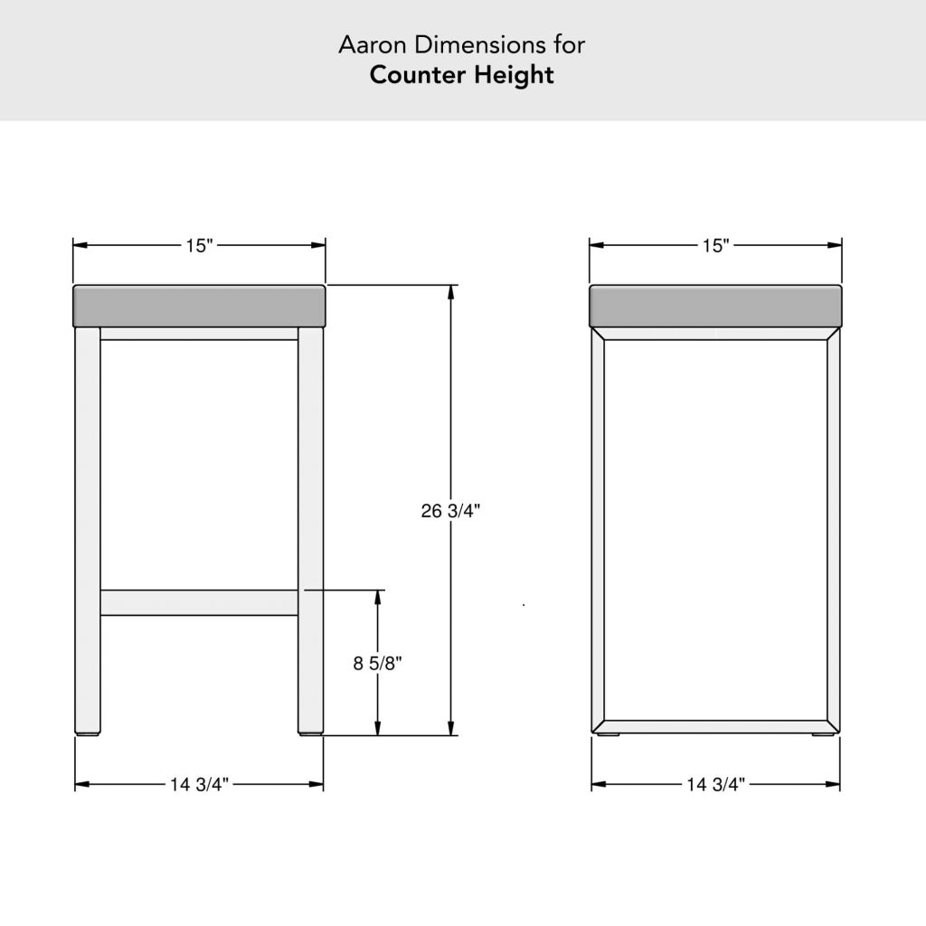 Modern Backless Counter Stool with Cushion – Amisco Aaron