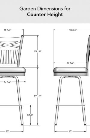 Garden Dimensions for Counter Height