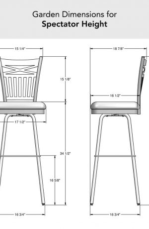 Garden Dimensions for Spectator Height