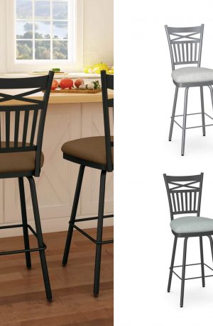 Amisco's Garden Customizable Swivel Bar Stool in a Variety of Colors