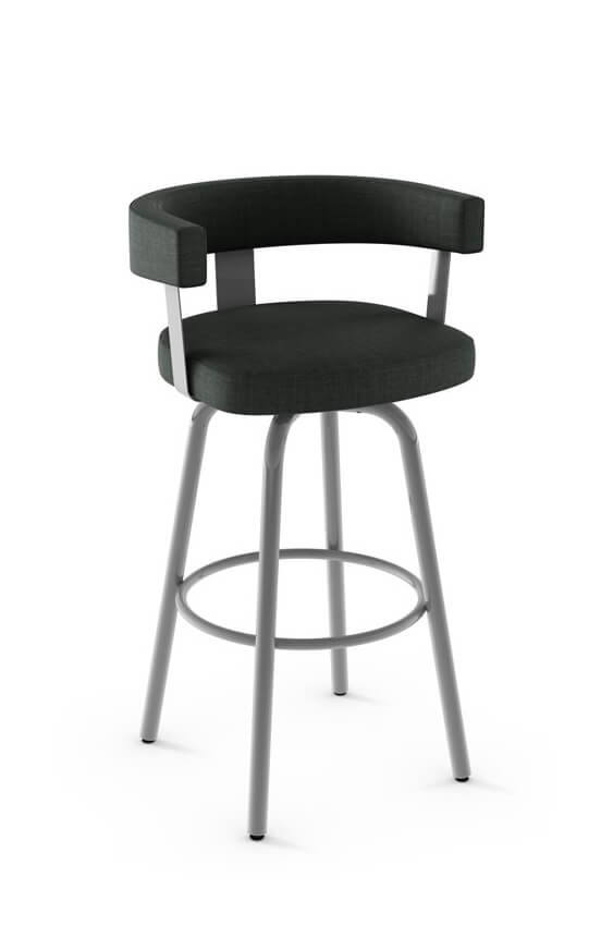 Amisco Garrett Urban Swivel Stool W Arms Barstool Comforts