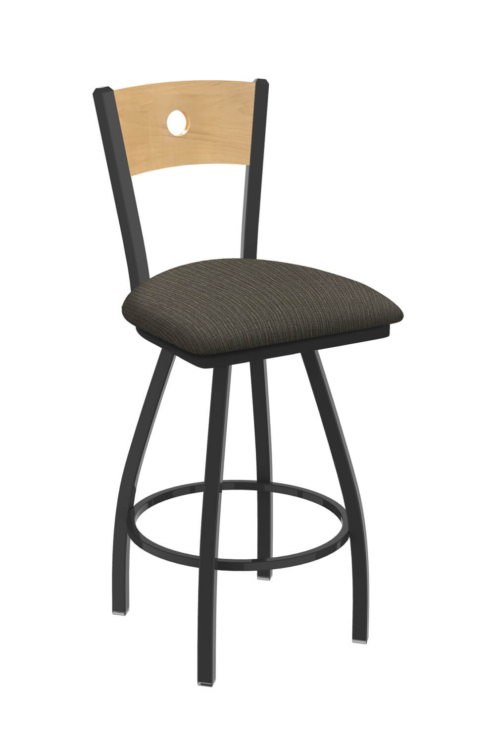 https://barstoolcomforts.com/wp-content/uploads/2017/07/holland-830-voltaire-xl-big-and-tall-swivel-barstool-with-back-in-pewter-metal-finish-natural-maple-back-wood-finish-and-graph-chalice-seat-cushion.jpg
