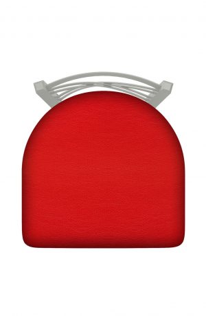 Holland's Catalina Swivel Stool - Top View of Seat Cushion and Curved Backrest