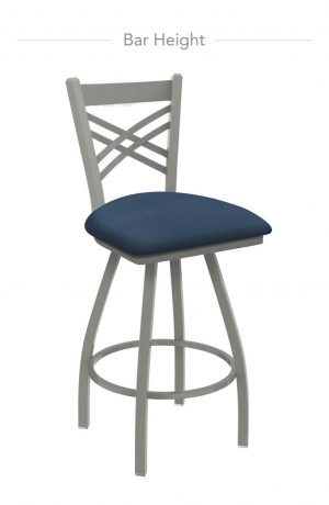 Holland's Catalina Swivel Bar Stool with Cross Back
