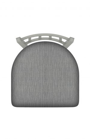 Holland's Contessa Swivel Stool - Top View of Seat Cushion and Curved Backrest