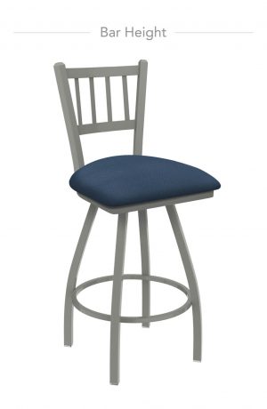 Holland's XL Contessa Swivel Bar Stool with Slat Back