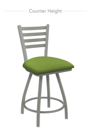 Holland's XL Jackie Swivel Counter Stool with Ladder Back