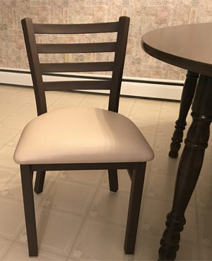 Jackie Dining Chair with Metal Frame and Seat Cushion from Customer