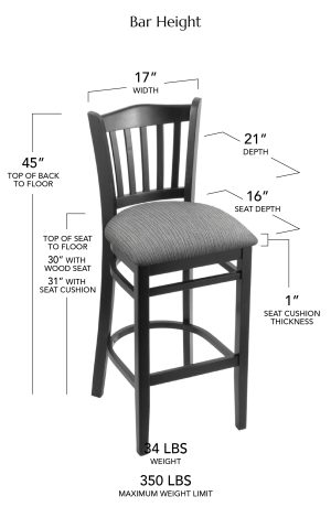 Bar Height Dimensions