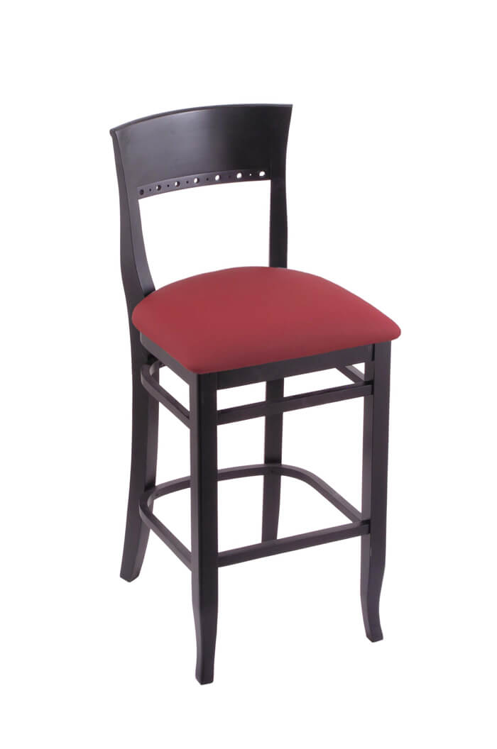 3160 Hampton Wood Stool with Back