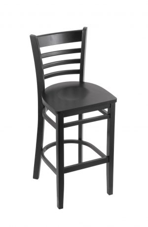Holland's Hampton #3140 Barstool with Back in Black Wood