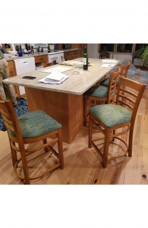 Holland's 3140 Hampton Wood Bar Stools in Customer's Kitchen