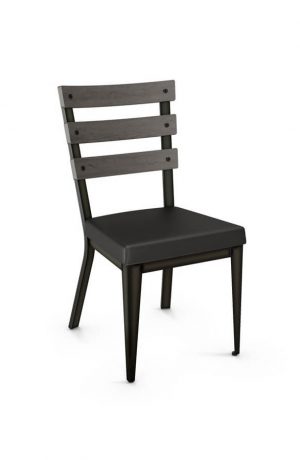 Amisco's Dexter Metal Armless Dining Chair with Backrest
