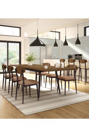 Amisco's Hint Dining Chairs with Table in Dining Room