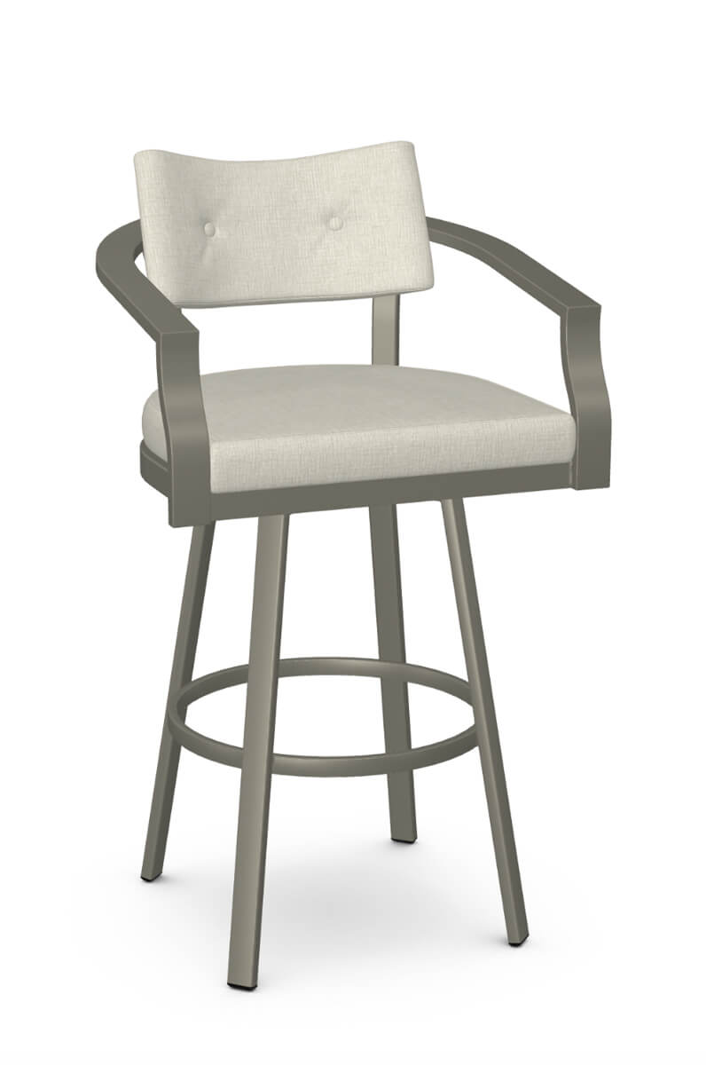 Amisco S Jonas Wide Swivel Bar Stool W, Upholstered Swivel Counter Stools With Arms