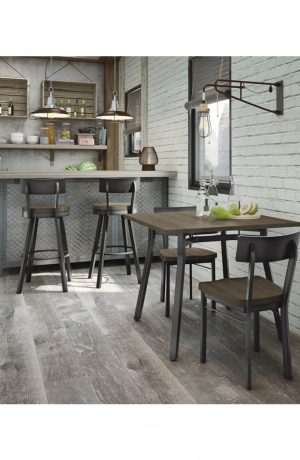 Amisco Lauren Side Chairs in Industrial Kitchen