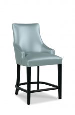 Fairfield's Ashton Wood Counter Stool with Arms and Upholstered Backrest