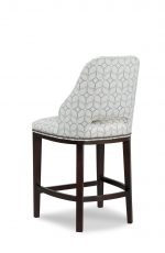 Faifield's Darien Wooden Counter Stool with Upholstered Back & Seat