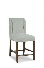 Fairfield's Dora Upholstered Wooden Counter Stool with Backrest